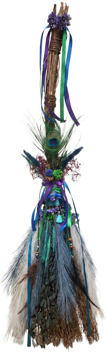 Peacock Feather Besom