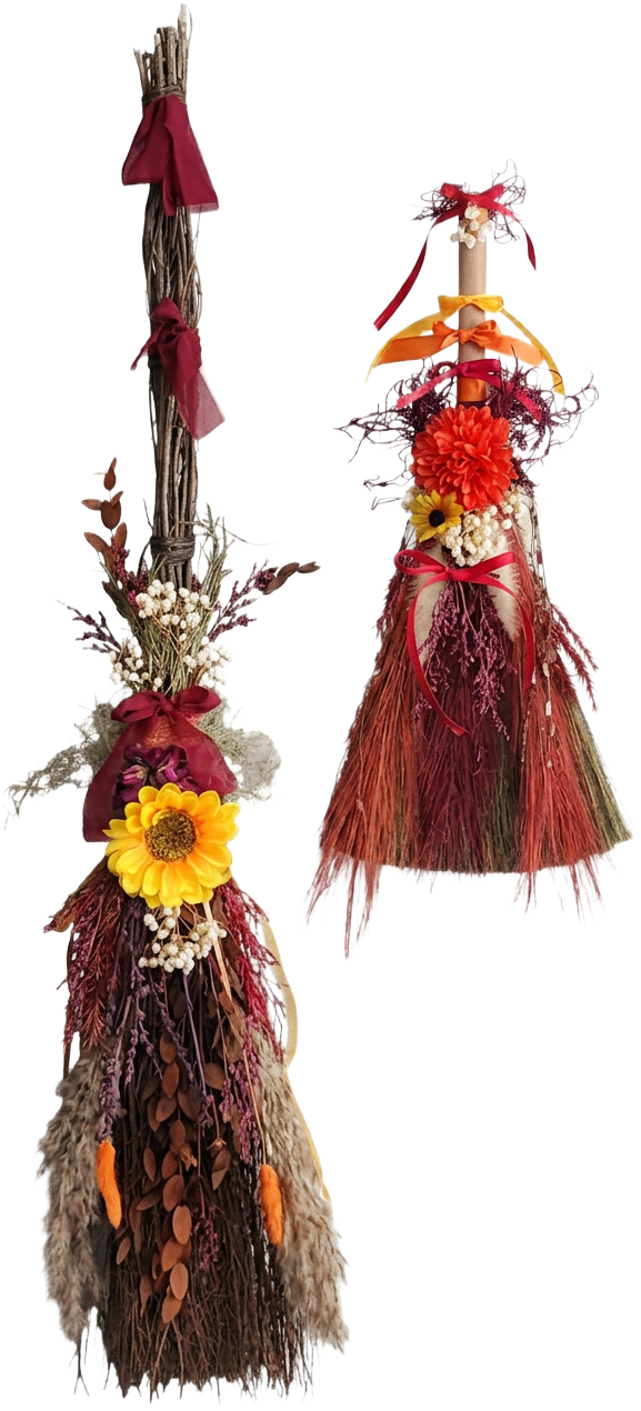 Hearth Besom Pair