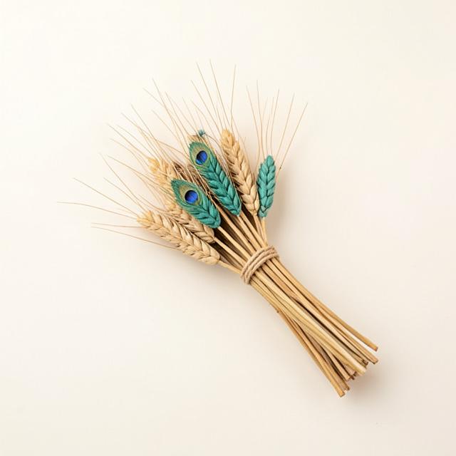 Teal-Dyed Wheat